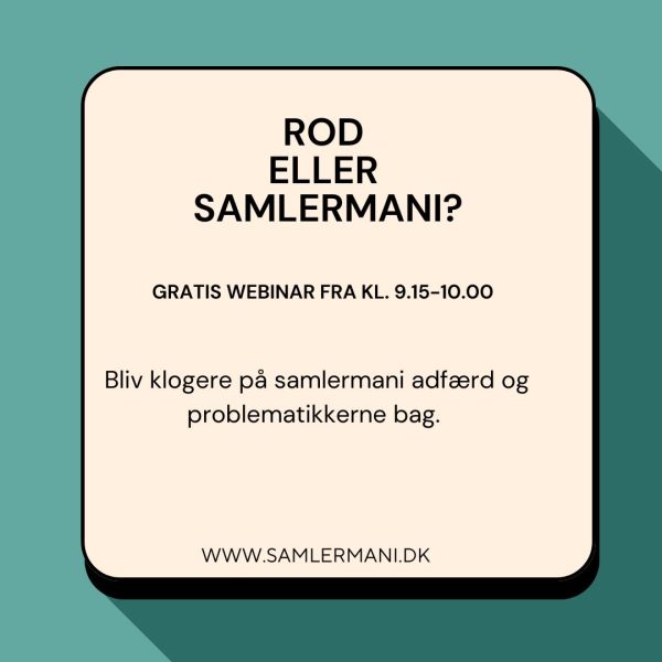 Gratis webinar i samlermani 30-60 minutter